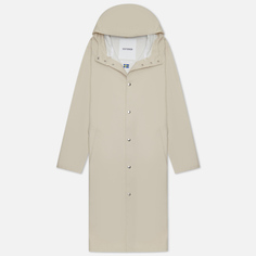 Мужская куртка дождевик Stutterheim Stockholm Long Print, цвет бежевый, размер XS