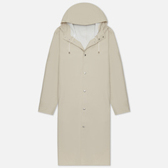 Мужская куртка дождевик Stutterheim Stockholm Long, цвет бежевый, размер XS