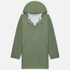 Мужская куртка дождевик Stutterheim Stockholm Lightweight, цвет зелёный, размер L