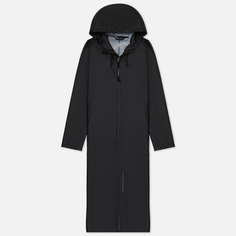 Женская куртка дождевик Stutterheim Mosebacke Long Zip Lightweight, цвет чёрный, размер XXL