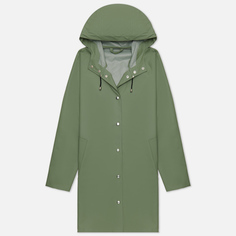 Женская куртка дождевик Stutterheim Mosebacke Lightweight, цвет зелёный, размер L