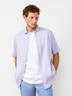 Рубашка со льном с коротким рукавом (54) 20 Line
