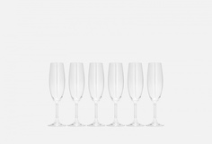 Набор бокалов для шампанского Crystalex