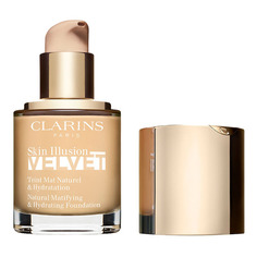 Skin Illusion Velvet Увлажняющий тональный крем с матовым покрытием 100.3N shell Clarins