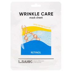 Retinol wrinkle care mask sheet Омолаживающая тканевая маска с ретинолом L.Sanic