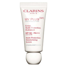 UV PLUS [5P] Anti-Pollution SPF50 Translucent Увлажняющий защитный флюид-экран для лица Clarins