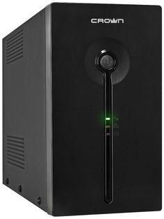 Источник бесперебойного питания Crown CMU-SP2000 COMBO USB Line Interactive 2000VA/1200W, 2x12V/9AH, розетки 4*IEC C13 + 2*EURO + 1*IEC C13 bypass, тр