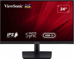 Монитор 23,8" Viewsonic VA2409-MHU черный, 1920x1080, IPS, 16:9, 250кд/м2, 5 мс, 178°/178°, VGA, HDMI, USB Type-C