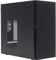 Корпус mATX Powerman ES725BK черный, БП 450W, 2*USB 3.0, audio