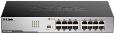 Коммутатор неуправляемый D-link DGS-1016D/I1A 16x10/100/1000Base-T, Auto-sensing, Stand-alone, 19"