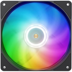 Вентилятор для корпуса JONSBO HF1415 Black 140х140х15мм, 700-1650rpm, 13.1-75.59CFM, 18.6-29.6dBA, 4 pin PWM, ARGB LED, retail