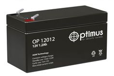 Аккумулятор Optimus OP 12012 12В, 1.2Ач, 97х53х43мм