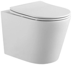 Унитаз подвесной Aquatek Вега AQ1904-00 безободковый, с сидением микролифт Акватек