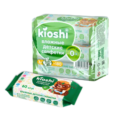 Салфетки для тела KIOSHI Набор детских влажных салфеток 180.0