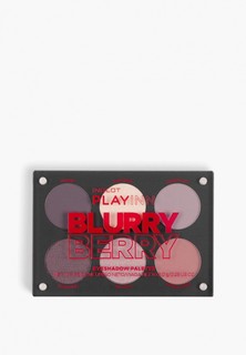 Палетка теней для век Inglot Playinn palette eyeshadow, тон blurry berry, 8 г