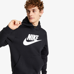 Джемперы трикотажные без молнии с капюшоном Nike Sportswear Club, Черный