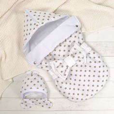 Конверты на выписку СуперМаМкет Конверт на выписку JustCute Звездочки с бантом (лето)