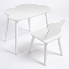 Детские столы и стулья Rolti Baby Комплект детский стол Облачко и стул Мишка