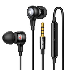 Колонки, наушники, CD-проигрыватели Ugreen Наушники проводные EP103 In-Ear Earphones with 3.5mm Plug