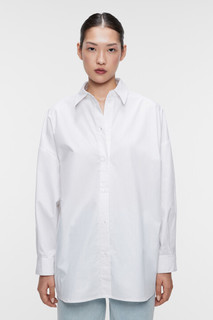Рубашка oversize хлопковая в пижамном стиле Befree