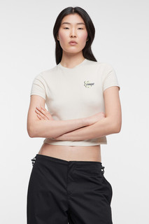 футболка женская Футболка slim хлопковая облегающая с принтом Befree