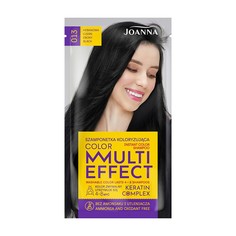 Оттеночный шампунь для волос JOANNA MULTI EFFECT COLOR тон 13 Черный эбеновый 35 г