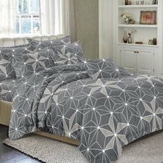 Постельное белье 1.5-спальное, простыня 150х220 см, 2 наволочки 70х70 см, пододеяльник 145х215 см, Cleo, полисатин, коллекция Art Color, 15/255-AC