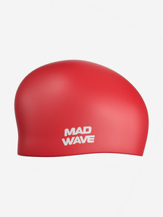 Шапочка для плавания Mad Wave LONG HAIR Silicone, Красный