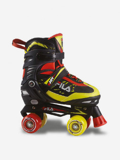 Роликовые коньки детские FILA Quad Joy, Черный