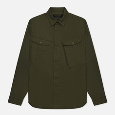 Мужская рубашка maharishi Miltype Custom Organic Cotton Twill, цвет оливковый
