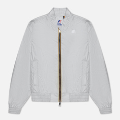Женская куртка бомбер K-Way Amaurette Iridescent Metal Nylon, цвет серый