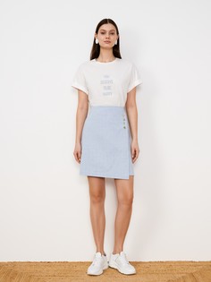 Юбка из хлопка и льна (48) Elis