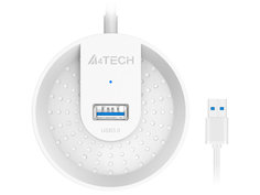 Хаб USB A4Tech USB 3.0 4 ports White HUB-30