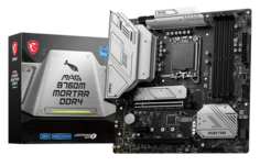 Материнская плата mATX MSI MAG B760M MORTAR DDR4 (LGA1700, B760, 4*DDR4 (5333), 4*SATA 6G RAID, 2*M.2, 3*PCIE, 2.5Glan, HDMI, DP, USB Type-C, 3*USB 3.