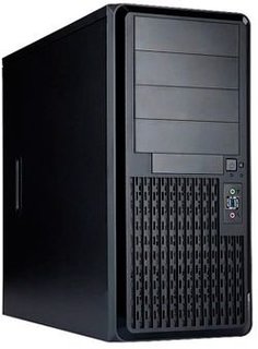 Корпус серверный InWin PE689 6188705 черный, БП 650W, 2*USB 3.0, audio