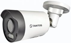 Видеокамера IP Tantos TSi-Pe25FP уличная цилиндрическая 2Мп с фиксированным объективом и питанием PoE