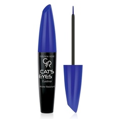 GOLDEN ROSE Подводка для глаз CAT’S EYES MATTE BLUE