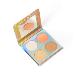 Хайлайтер для лица LAYLA Палитра из 4 хайлайтеров Palette Laylight