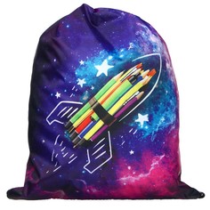 Мешок для обуви 420 х 340 мм, calligrata мсо-5с, (мягкий полиэстер, плотность 210d),