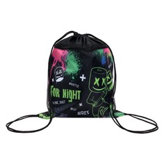 Мешок для обуви с карманом 420 х 340 мм, calligrata мсо-7с, (мягкий полиэстер, плотность 210d),