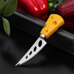 Нож для сыра доляна cheese, 15 см, цвет желтый