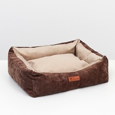Лежанка со съемным чехлом, мебельная ткань, поролон, 45 х 35 х 13 см Пижон