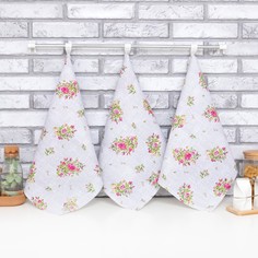 Набор кухонных полотенец рогожка Доляна