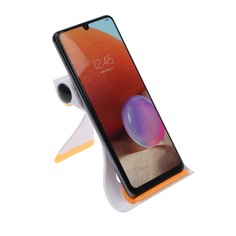Подставка для телефона luazon, складная, усиленная, регулируемая высота, бело/оранжевая