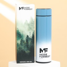Термос с индикатором температуры mode forrest, 500 мл градиент синий, сохраняет тепло 8-10 ч
