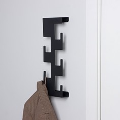 Вешалка для одежды стокгольм, 135×410×55 мм, цвет черный NO Brand