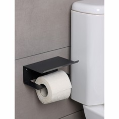 Держатель для туалетной бумаги лофт, 160×110×85 мм, цвет черный NO Brand