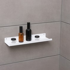 Полка в ванную лофт, 350×100×30 мм, цвет белый NO Brand