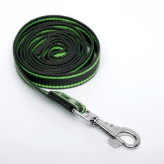 Поводок брезентовый, 1,6 м х 2,5 см, хаки/зеленый Пижон