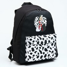 Рюкзак молодежный, отд на молнии, н/карман, черный, 42 х 31 х 15 см Disney